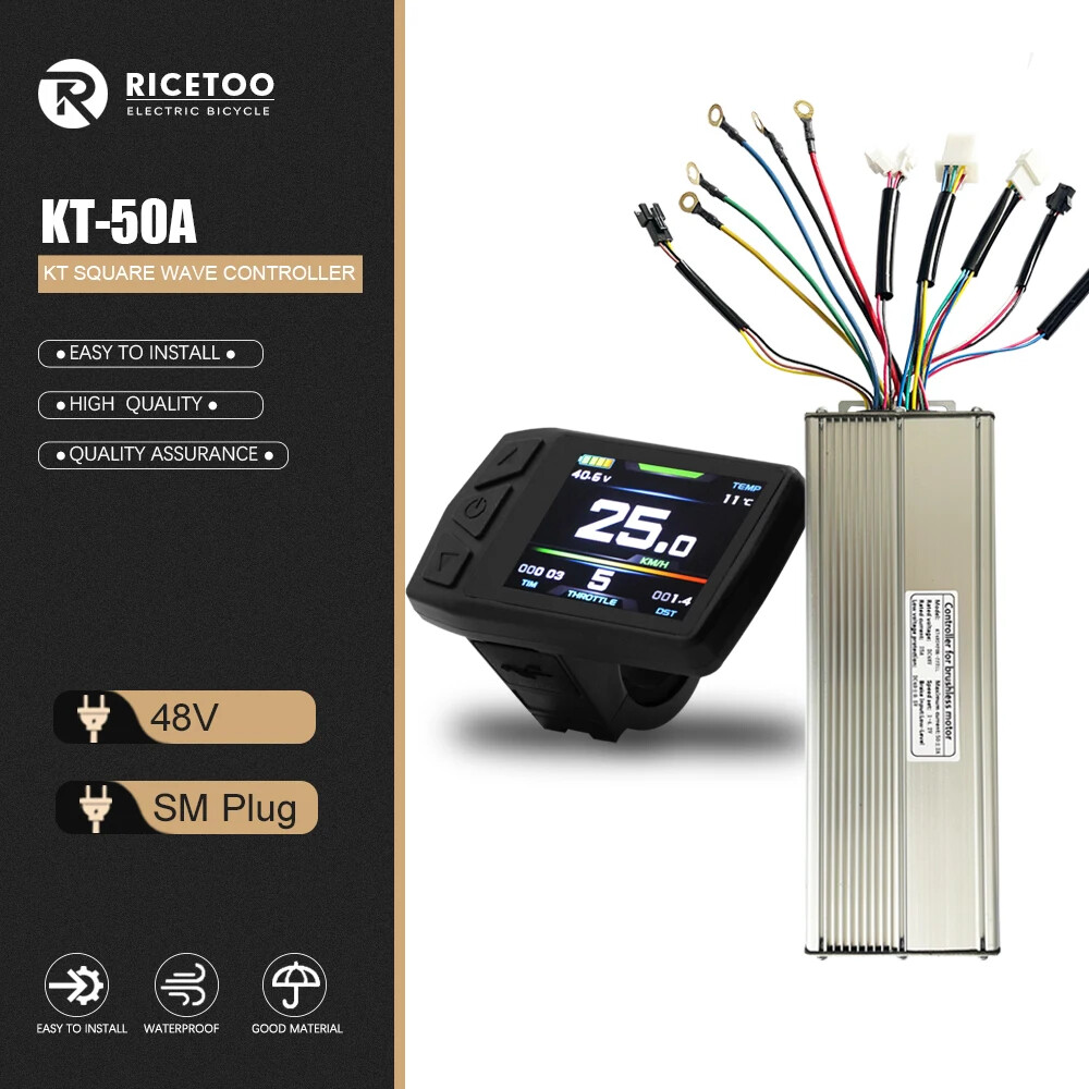 48V 30A 35A 50A KT Electric Bicycle Squarewave Controller for 1000W-3000W Motor