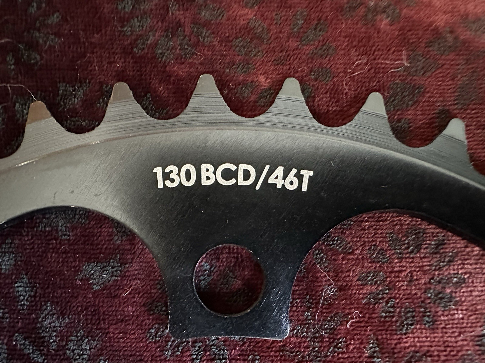 NEW Fyxation Six Fyx Chainring | 46t | 130bcd | 3/32 | Black