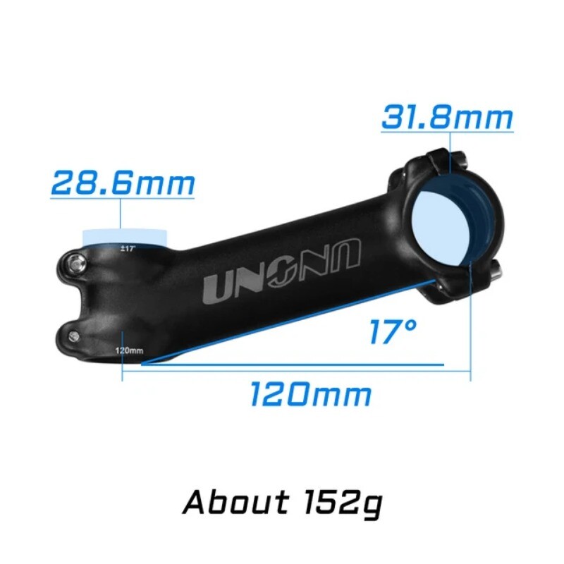 Mountain Road Bike Stem Degree 7°/17° 31.8mm 60/70/80/90/100/110/120/130mm