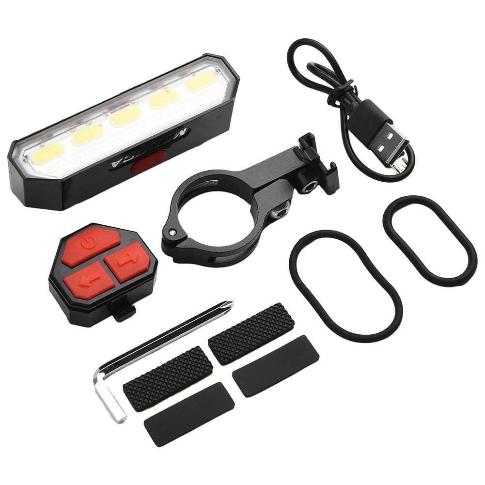 Wireless Remote Control Bicycle Tail Light USB Rechargeable with Safety Modes