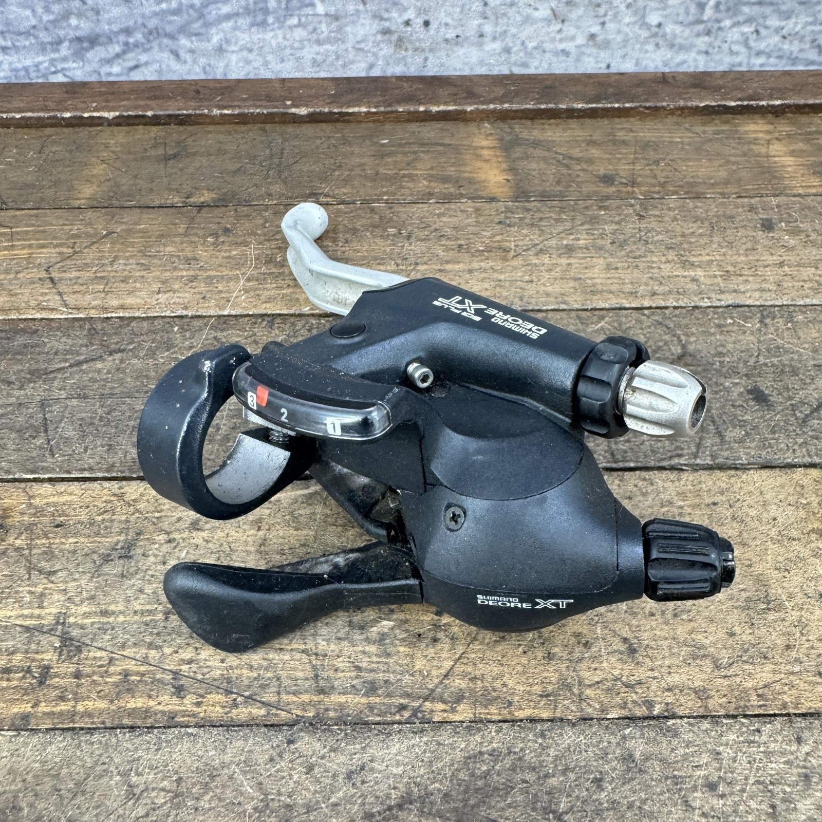 Vintage Shimano Deore XT ST-M737 Left 3 Speed Brake Shifter Combo MTB Black 90s
