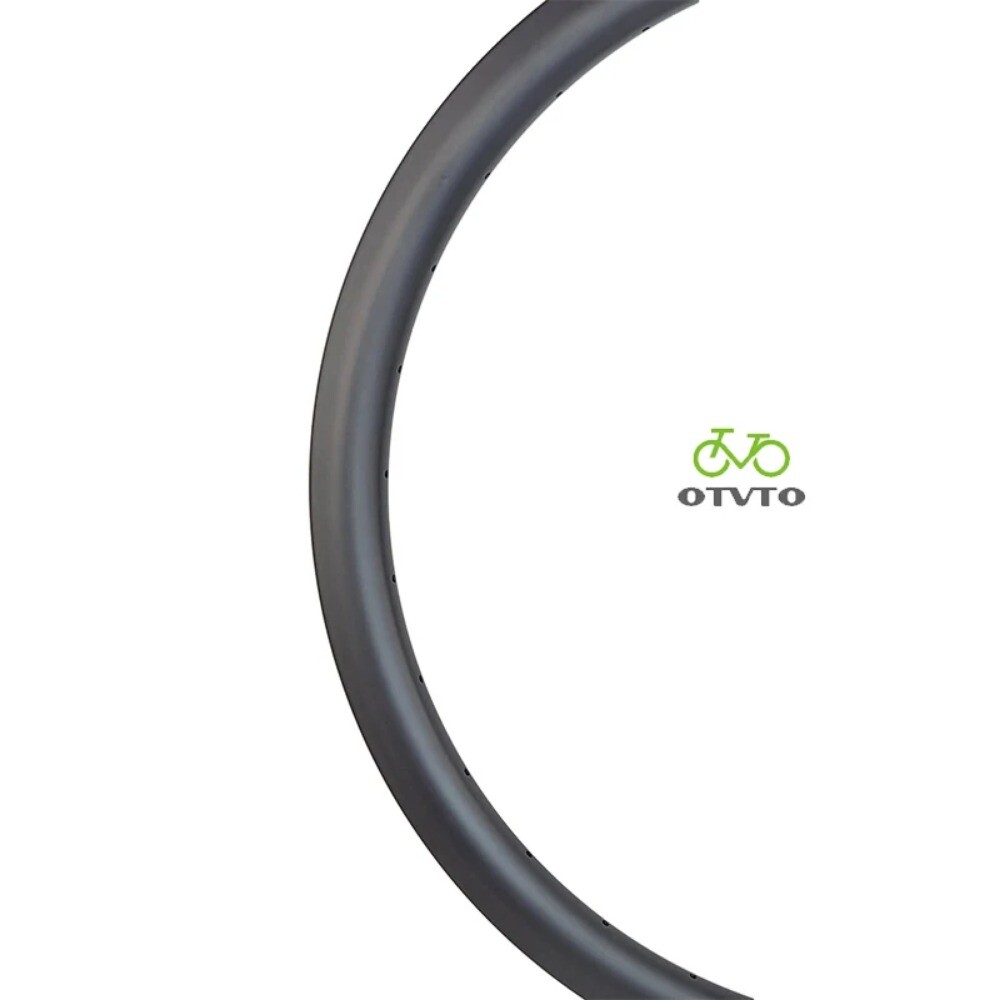 1 Pcs Gravel Carbon Rim 700C 40mm Depth 28mm Width Asymmetry Tubeless Tubular