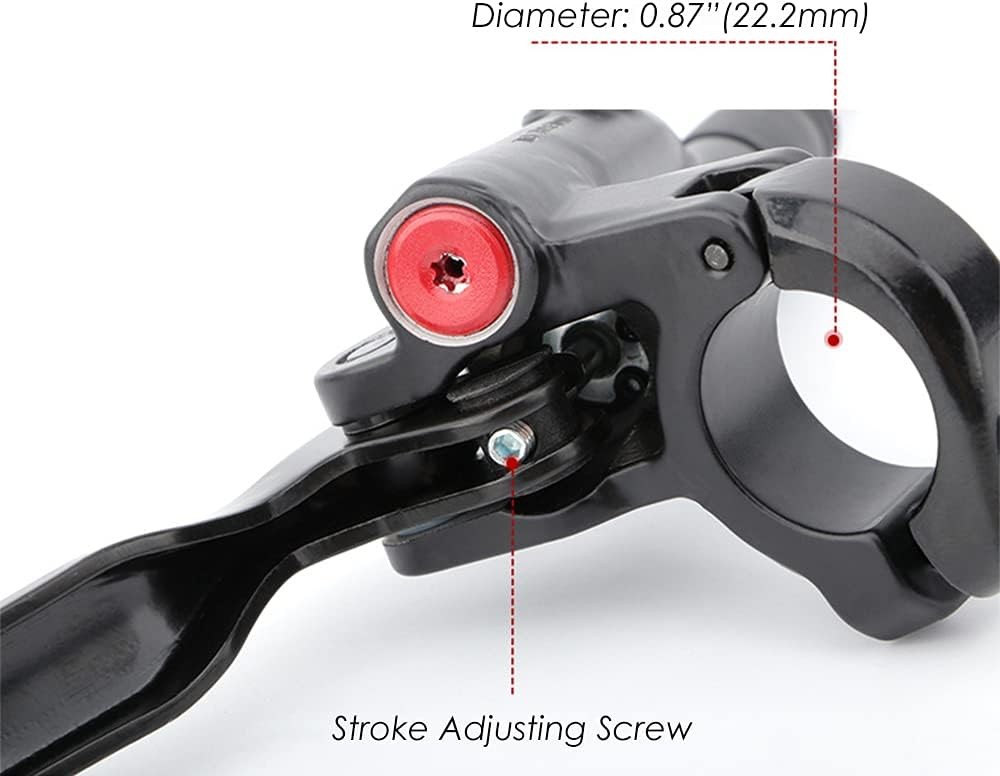 4-Piston MTB Hydraulic Brake Set with 160Mm Floating Disc Rotors, Front and Rear