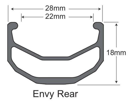 SUN ENVY 24″ BMX RIM (RED or BLUE) – 36H