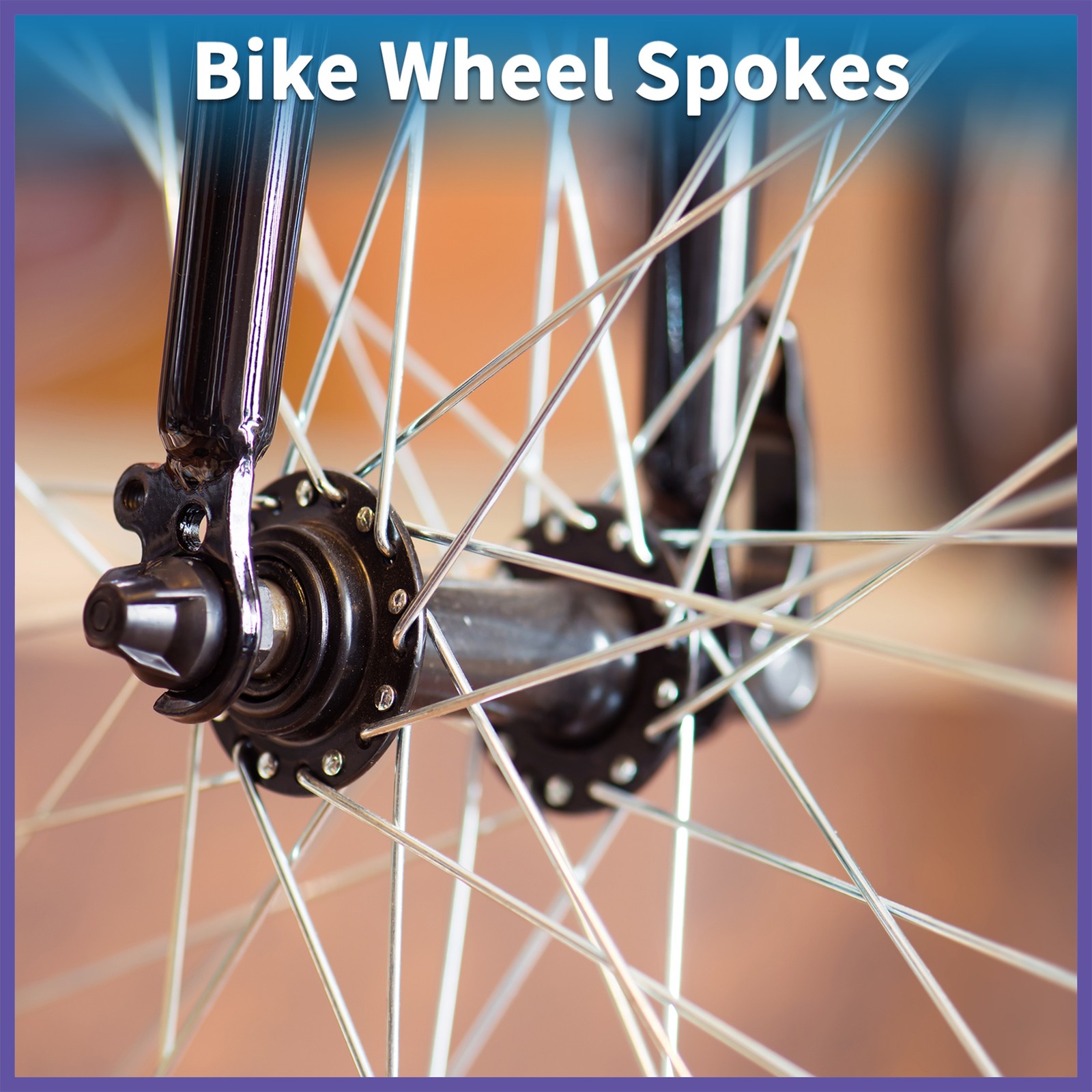 Bicycle Spokes 12G 125mm Length Bike Wheel Spokes Carbon Steel Black 1 Set