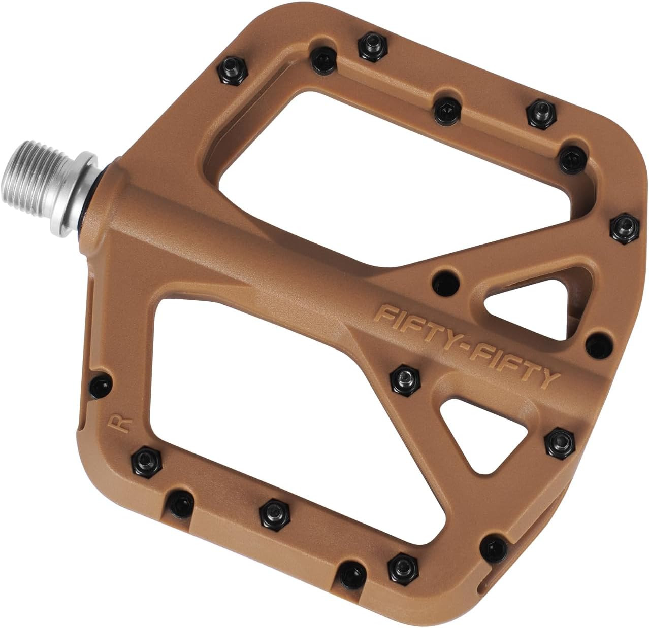 FIFTY-FIFTY Mountain Bike Pedals, Non-Slip MTB Nylon Composite, 9/16″ Bicycle Pe