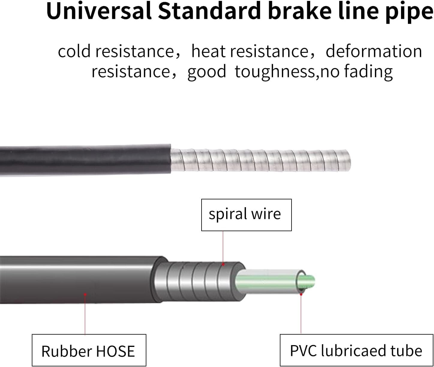 Brake Cable Housing Lined Bicycle Outer Tube Casing for Mountain Bike