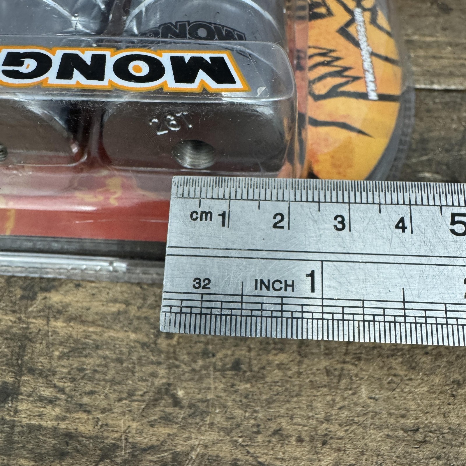 Vintage Mongoose BMX Freestyle Axle Pegs NOS Pair 3/8 26T 4.5×1.5 Steel New
