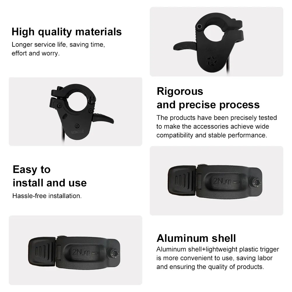 eBike Thumb Throttle 300X 3Pin 24V-72V Right/Left Hand Throttle SM/WP Plug Parts