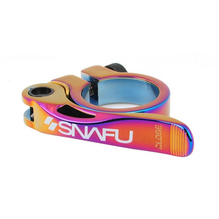 SNAFU CERRITO QUICK RELEASE 1-1/4″ (31.8mm) SEATPOST CLAMP JET FUEL