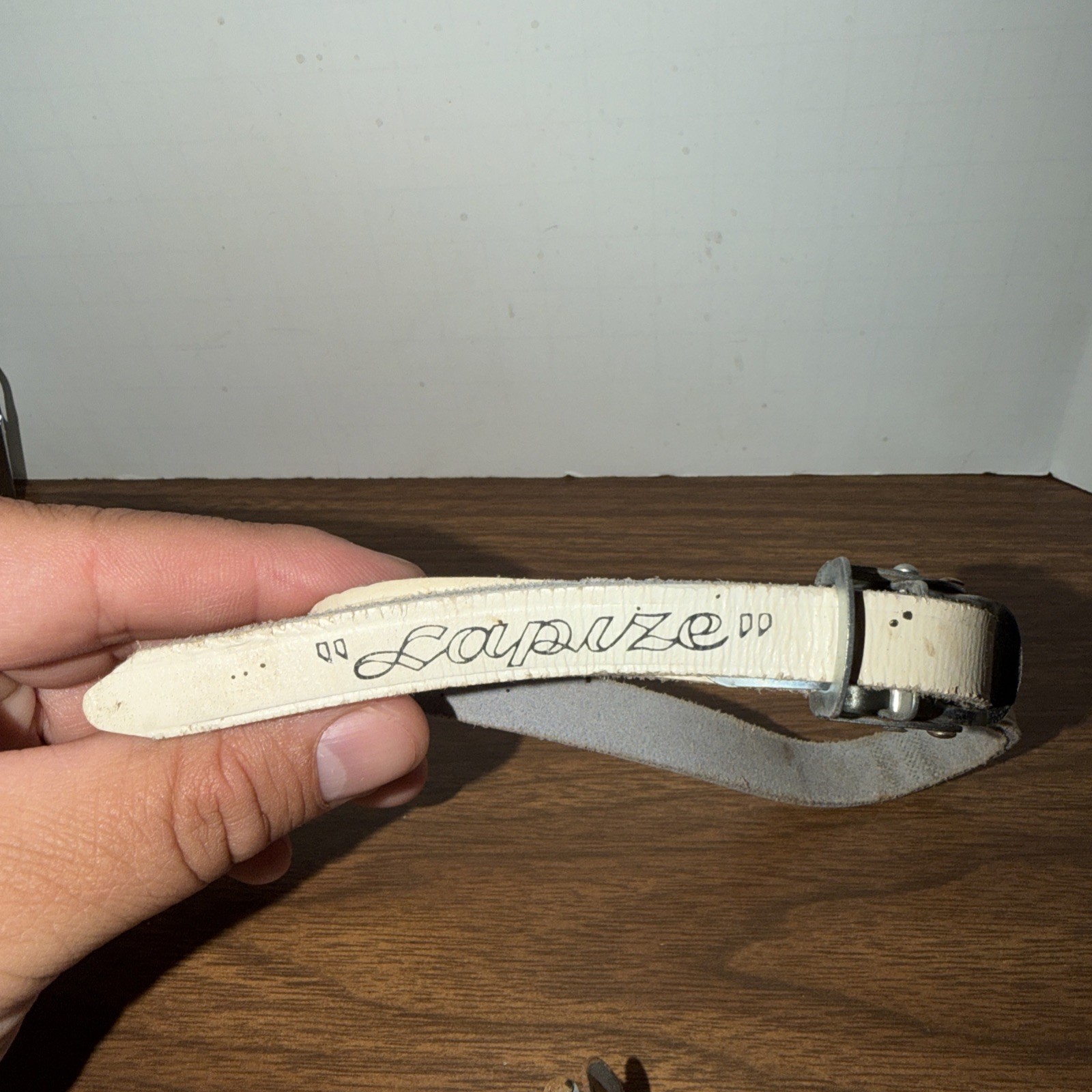 Vintage Christophe Road Bike Toe Cages Clips w/Lapize Leather Straps France