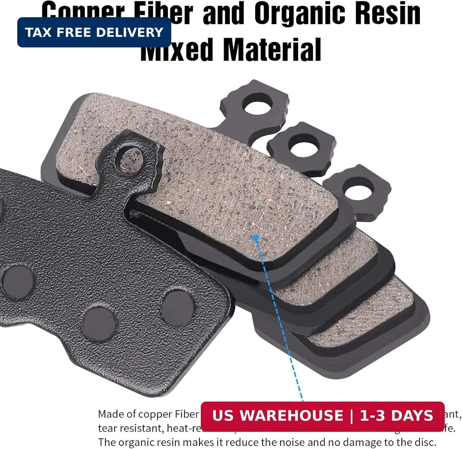4-Piston MTB Bike Brake Pads Compatible with SRAM Code,Code R,Code RSC and Guide