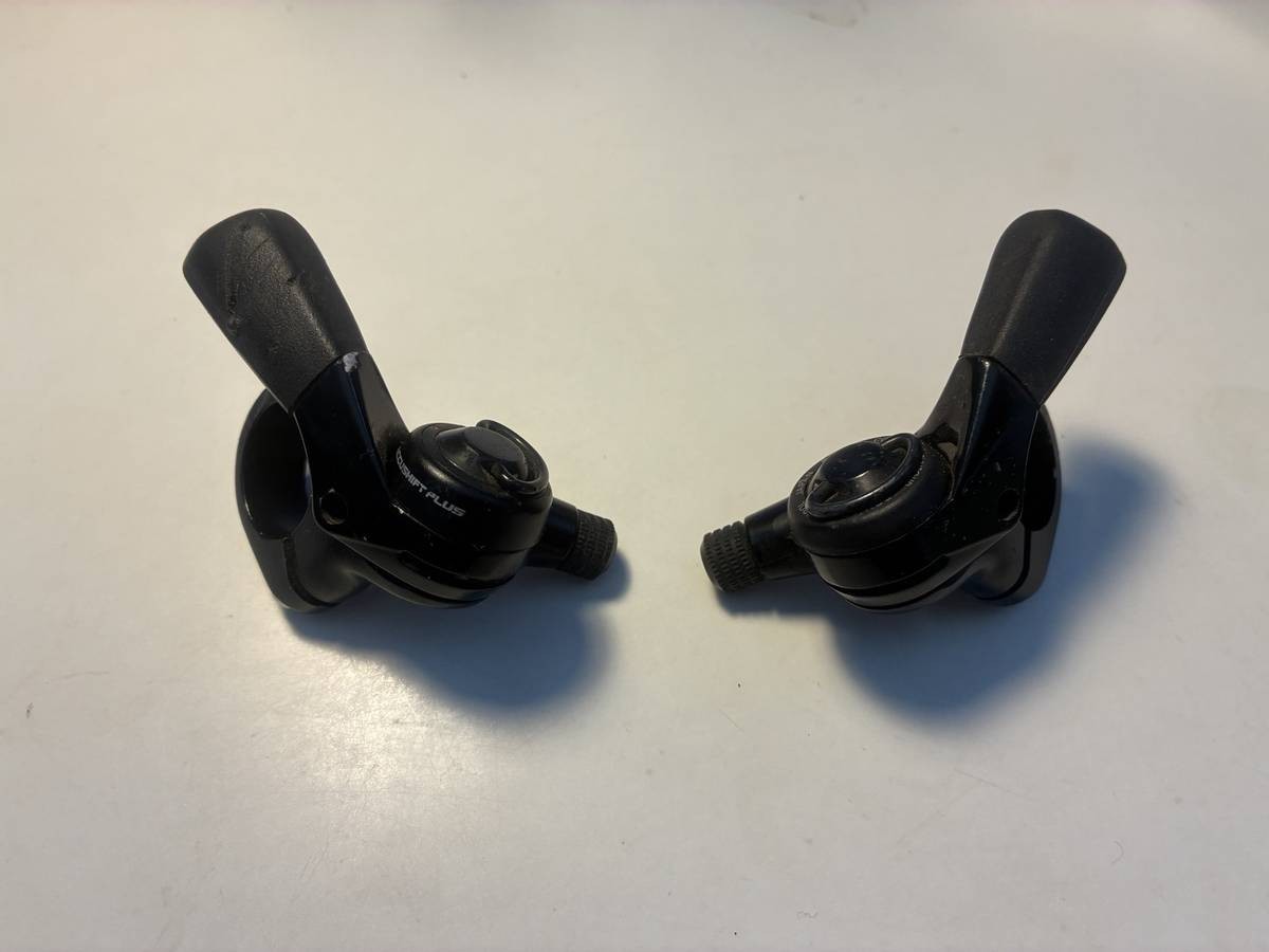 suntour xc pro thumb shifters accushift plus 3×7/8 speed index/friction