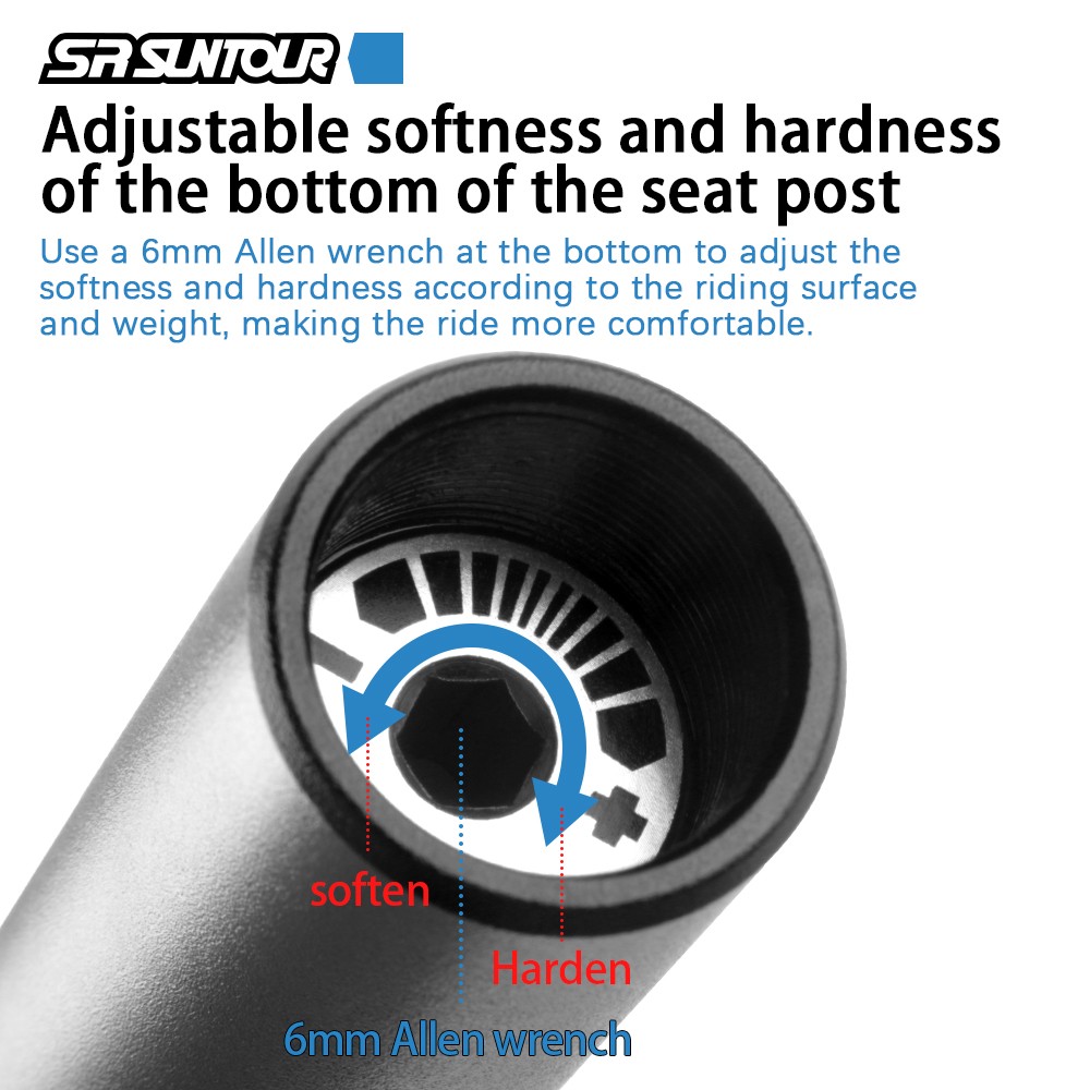 SR SUNTOUR SP12 NCX Suspension Seatpost 27.2/28.6/30.9/31.6/33.9 400mm MTB Shock