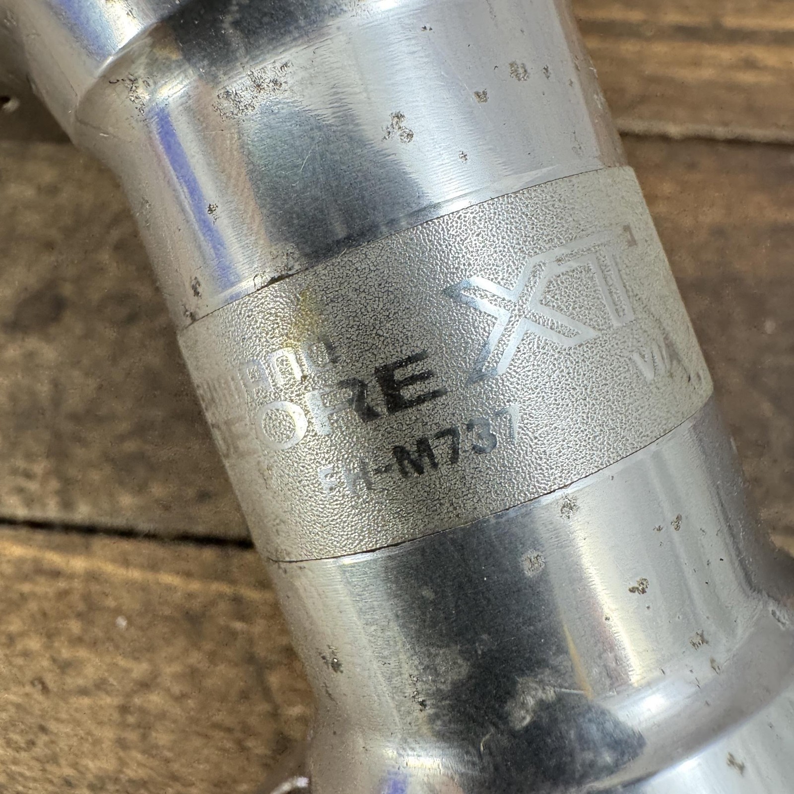 Vintage Shimano Deore XT FH-M737 Rear Hub 32H 135mm 8s MTB QR 90s Silver Japan