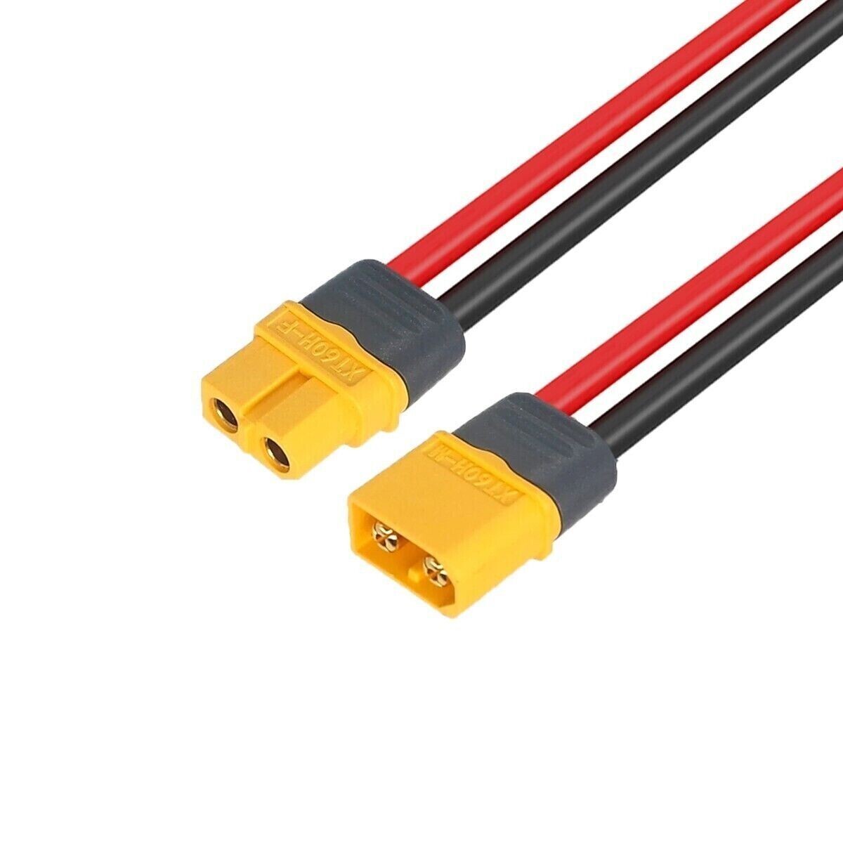 1 Pairs XT60 Plug Connector Female and Male with 10AWG Silicon Wire for RC Lipo