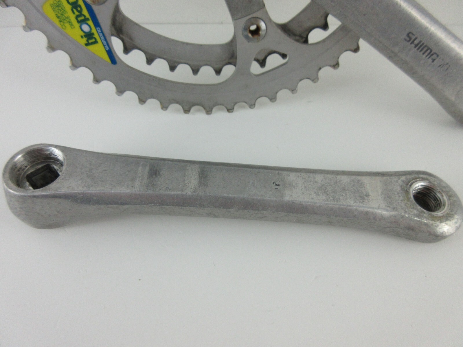 Vintage Shimano Biopace Crankset FC-B126 170mm 52/42t Double Road Bike