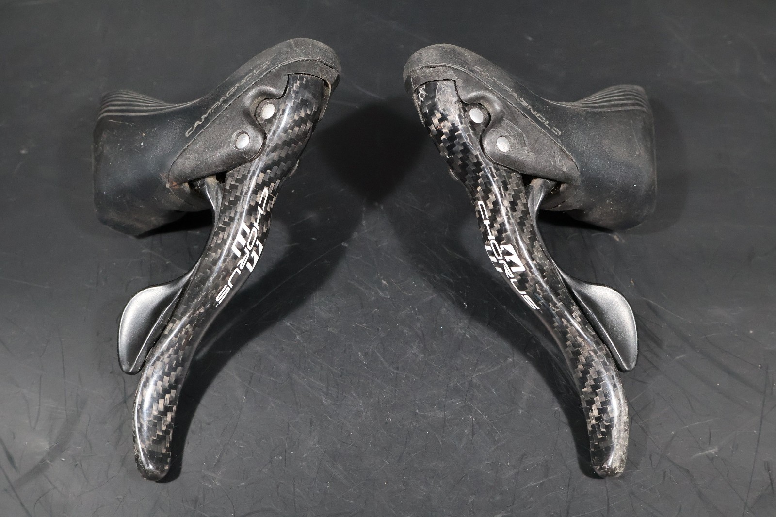 Exc Cond Campagnolo Chorus 11 Speed Shifter Brake Lever Set Road Bike Carbon