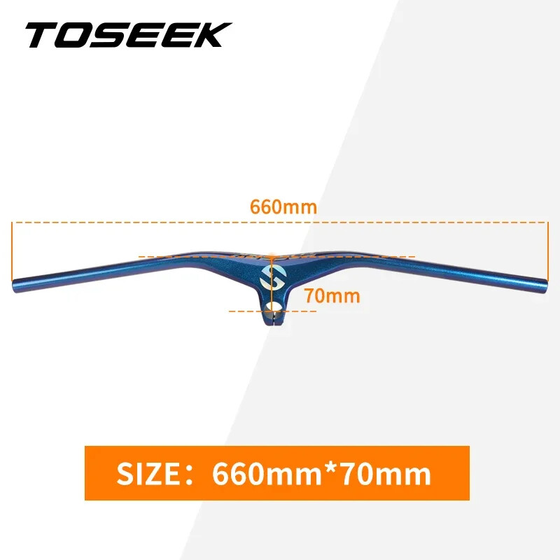 660-800mm Mountain Bike Carbon Integrated Handlebar and Stem 28.6mm 17Degree