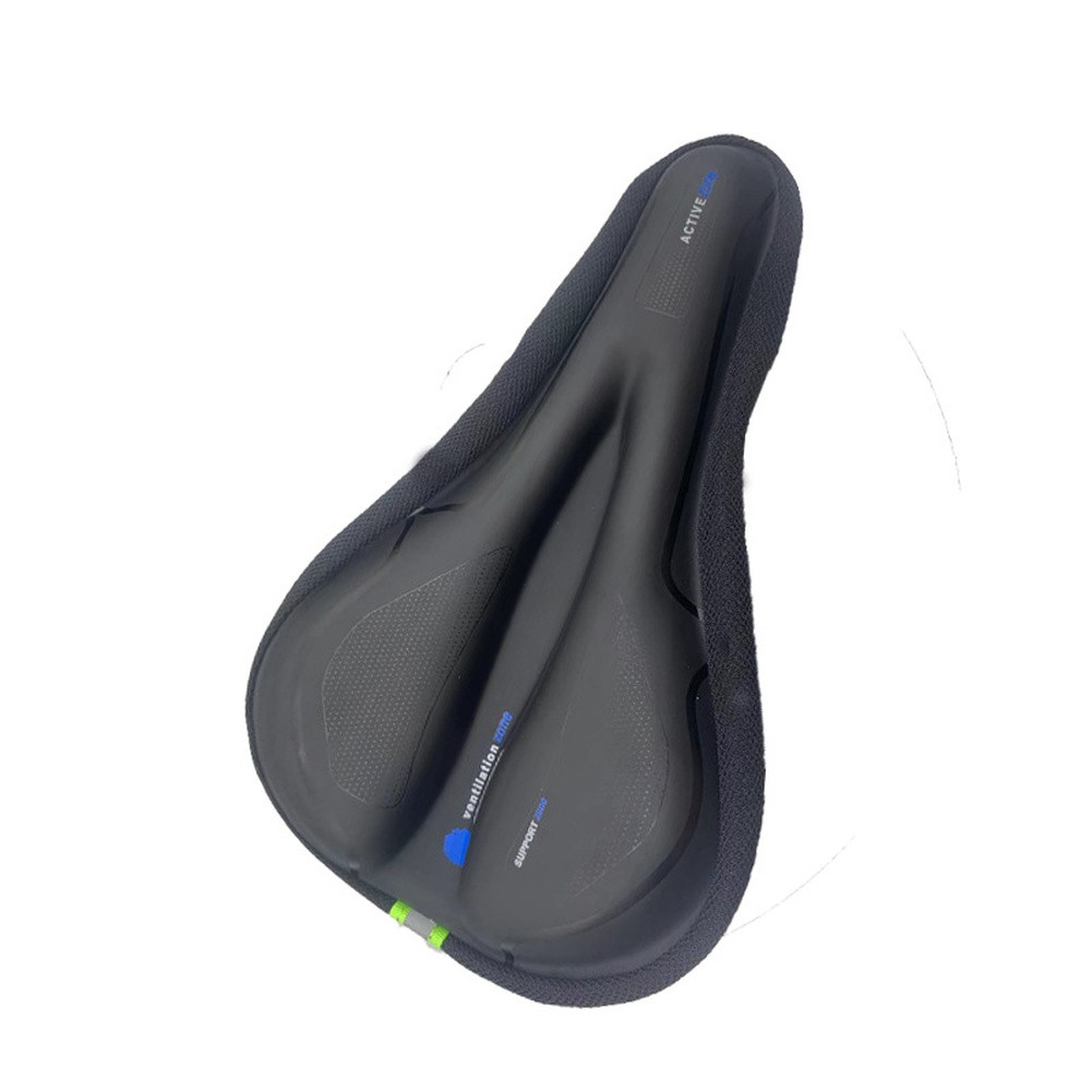Silicone Bicycle Saddle Pad Waterproof Soft Gel Comfort for Road Cycling Seats