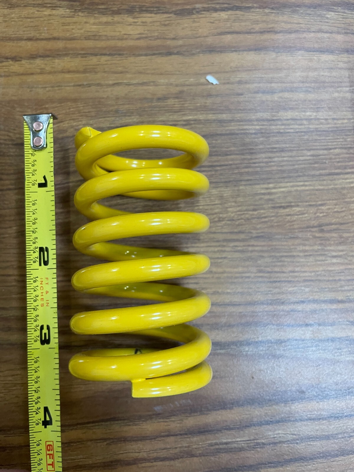 Steel shock spring, yellow 2pk