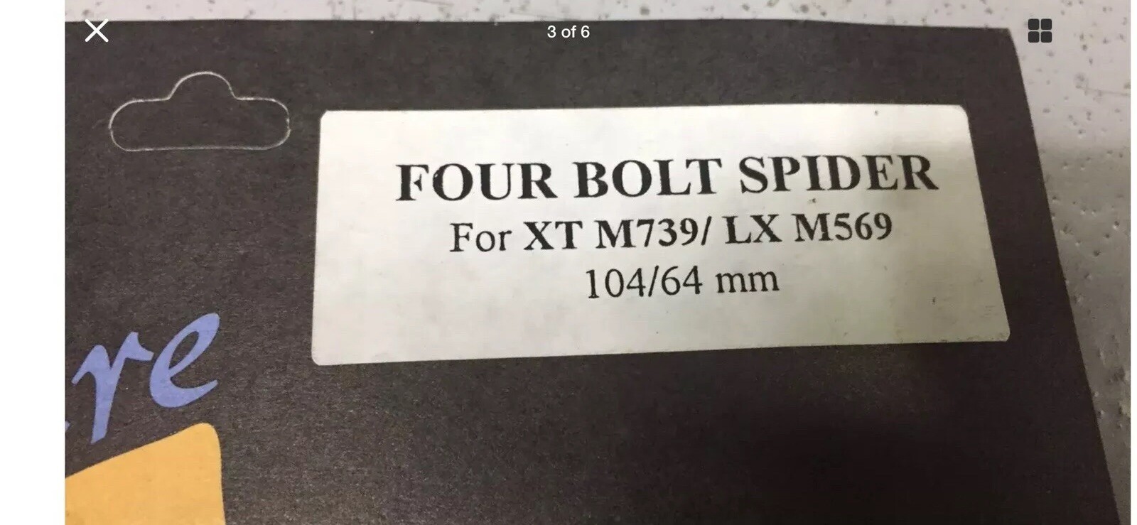 NOS Blackspire XT /LX 4 Bolt Spider 104/64 mm
