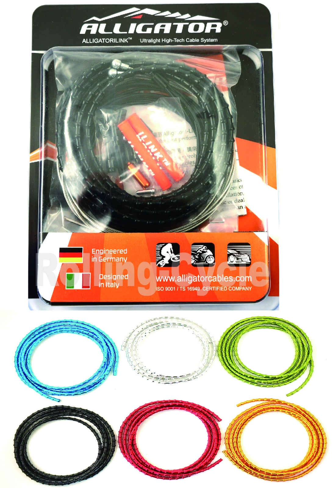 6 Color Alligator I-Link 5mm Road Bike Brake cable set 31 strand Superior Shine