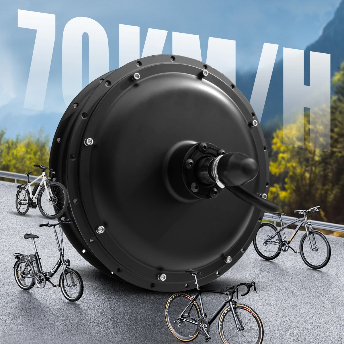 48V 1000W 1500W 2000W 20 24 26» Snow Fat E-bike Brushless Front/Rear Hub Motor