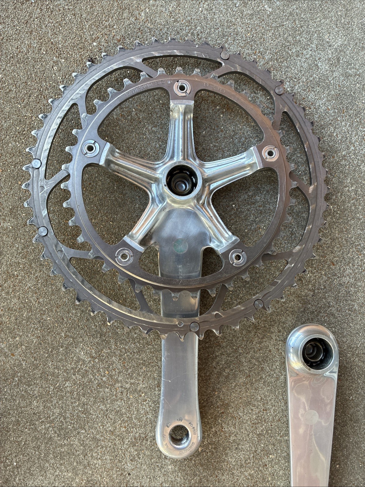 Shimano Dura Ace Crankset FC-7700 175mm 53/39 Double 130 BCD w/ BB-7700