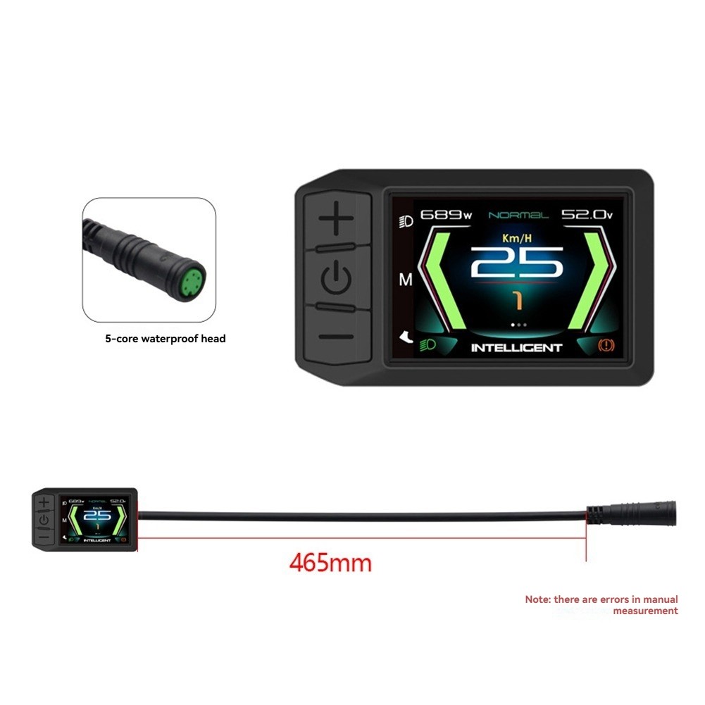Ebike Display LCD 600C Bluetooth Navigation Multilingual E-Bike Computer9172