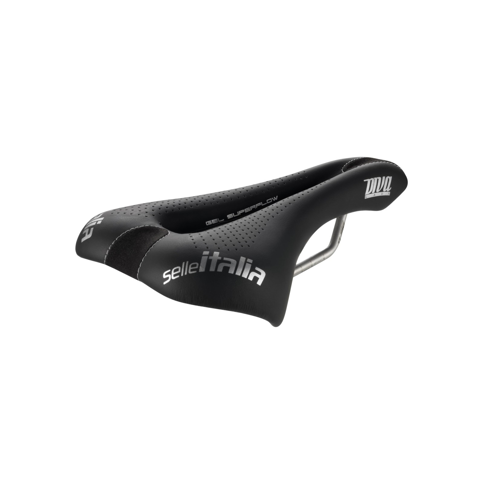 Selle Italia Diva Gel Superflow Black 270 x 152mm