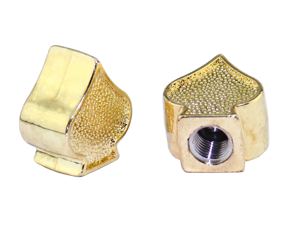 Spade BicycIe VaIve Caps Lowrider BMX Beach Cruiser MTB Bike Schrader Valve GOLD
