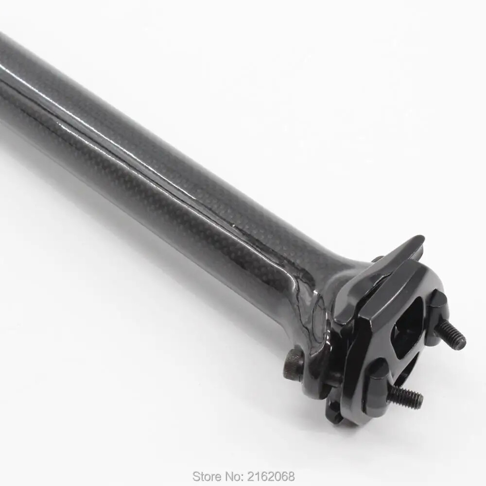 MTB Road Bike Carbon Fibre Seatpost 5mm Offset 25.4/27.2/30.8/31.6/33.9/34.9mm