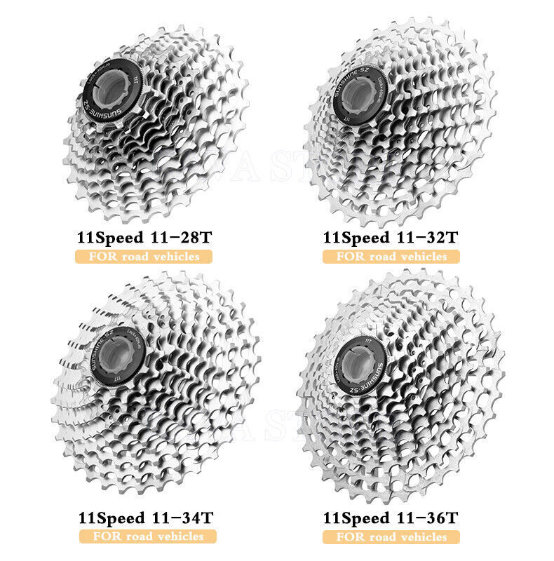 SUNSHINE Ultralight 11 Speed Road Bike Cassette 11-28T/32T/34T/36T 11V Freewheel