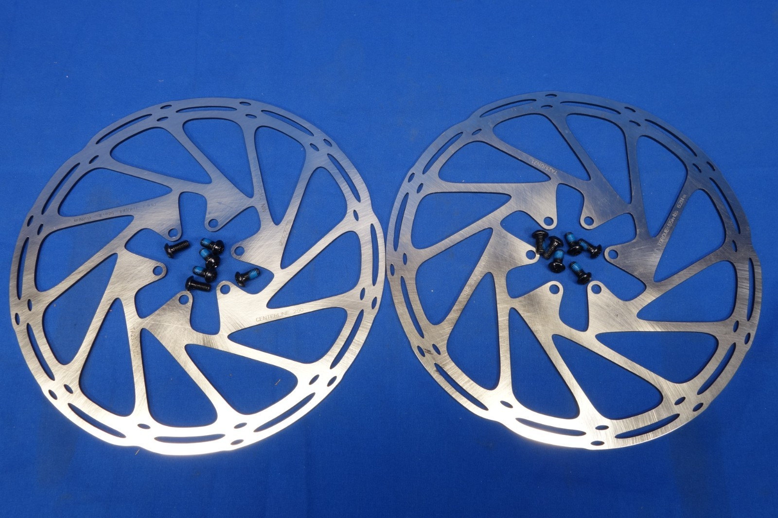 New Sram Centerline Disc Brake Rotor SET/Pair – 200mm – 6-Bolt with Bolts