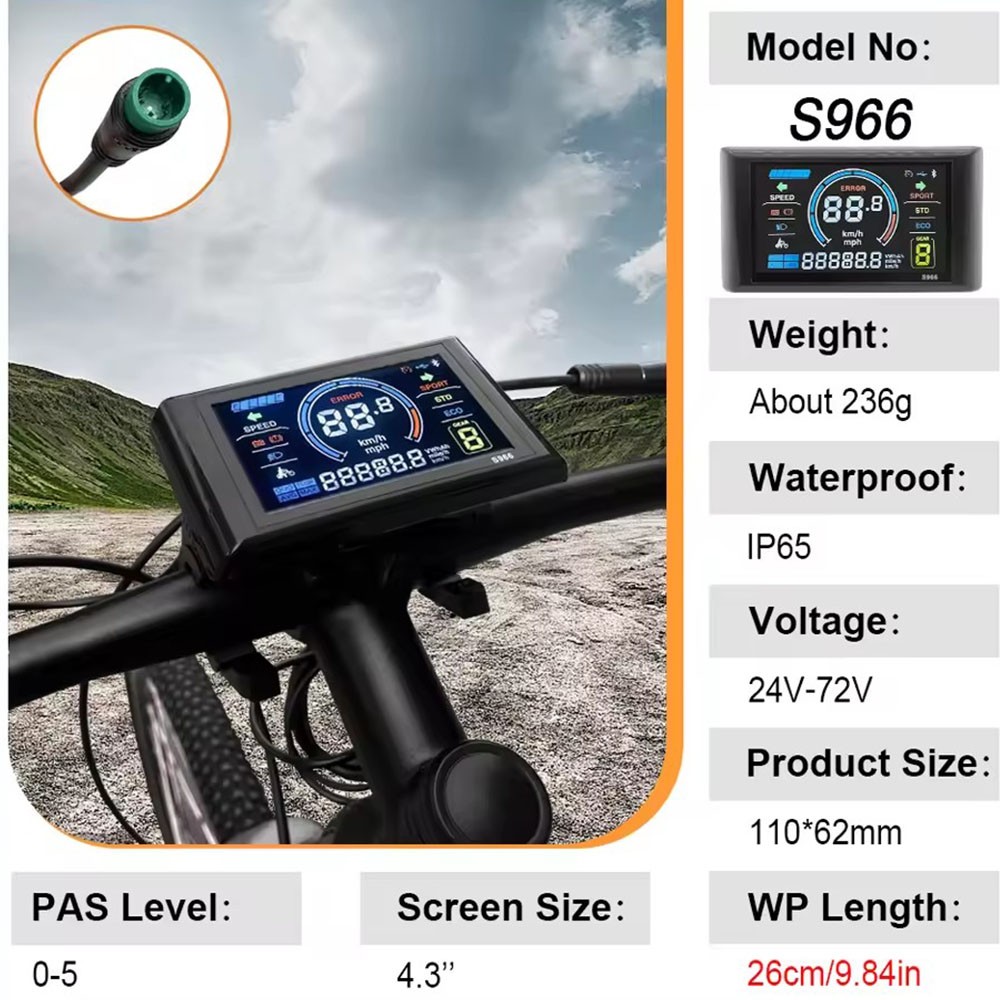 Hub Motor Controller 15A 17A 22A 25A 30A 250W-1000W 36V 48V Display E-Bike Parts