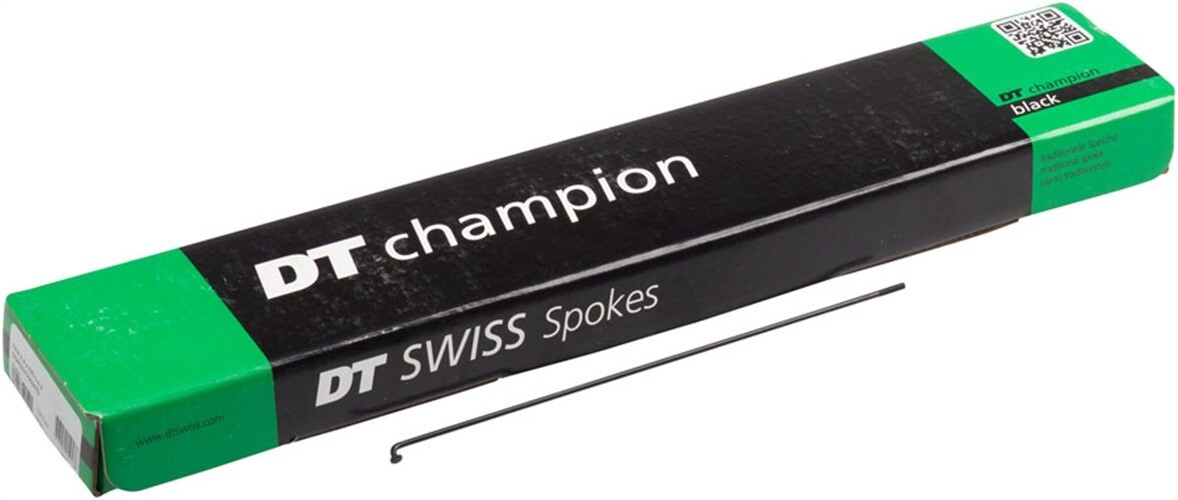 DT Swiss Champion Spoke: 2.0mm, 267mm, J-bend, Black, Box of 100