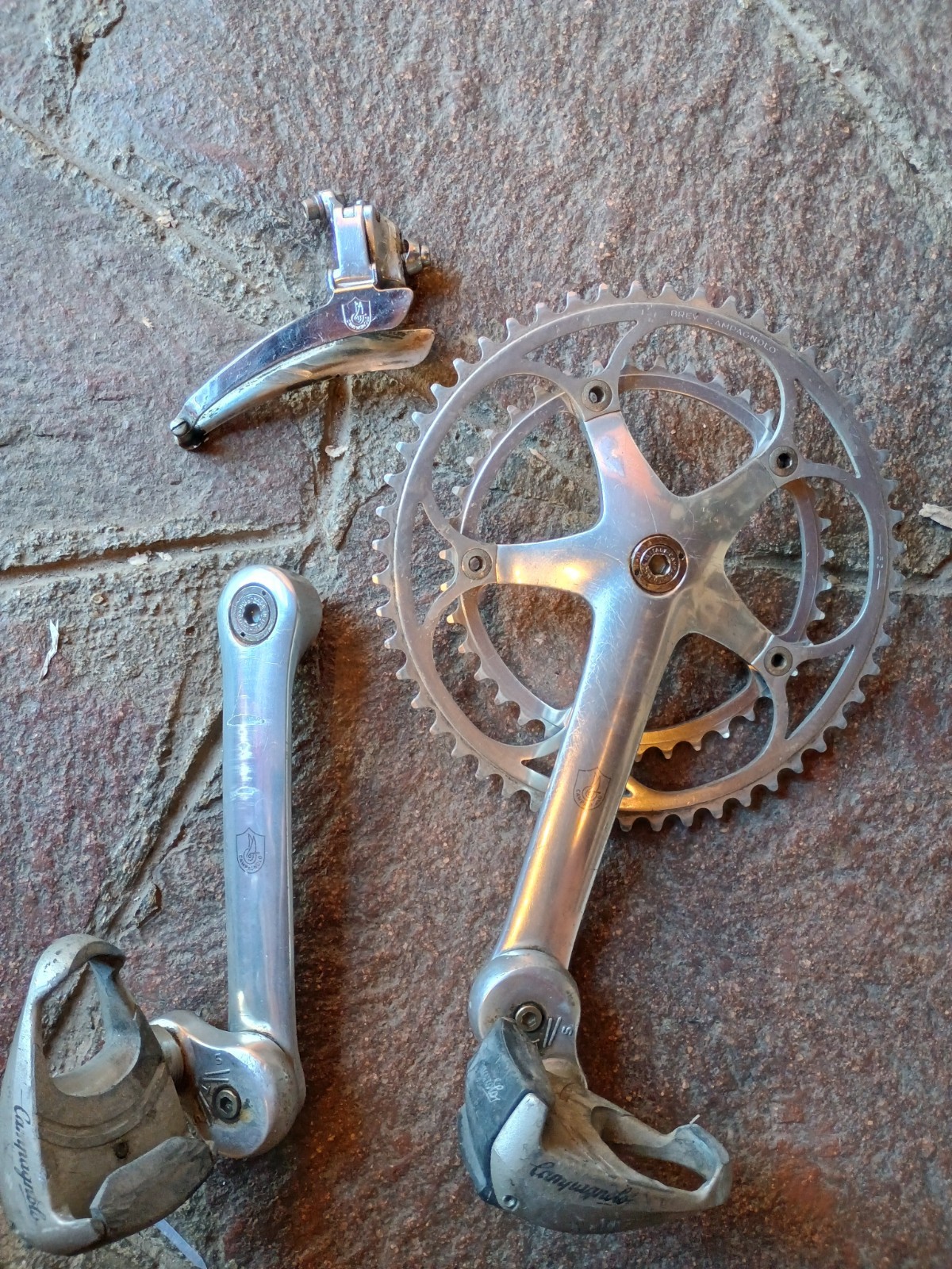 No Reserve Vintage Crankset Campagnolo C Record Crankset 172.5mm 52/39+ FD Etc