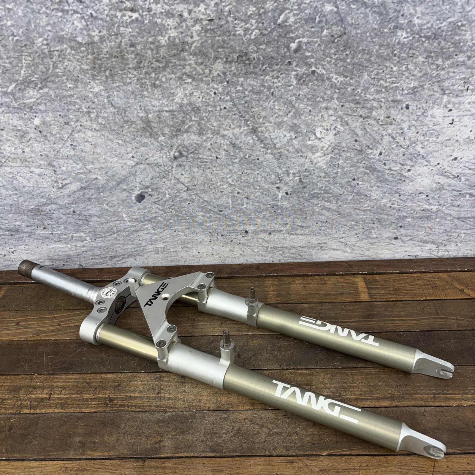 Vintage Tange Switchblades Suspension Fork PARTS 1in Threaded Stanchion Crown 26