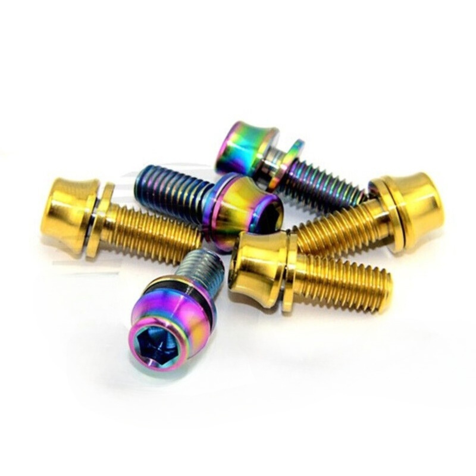 M5 Titanium Bolts with Washer MTB Road Bike Water Bottle Cage Mount Screws 12mm