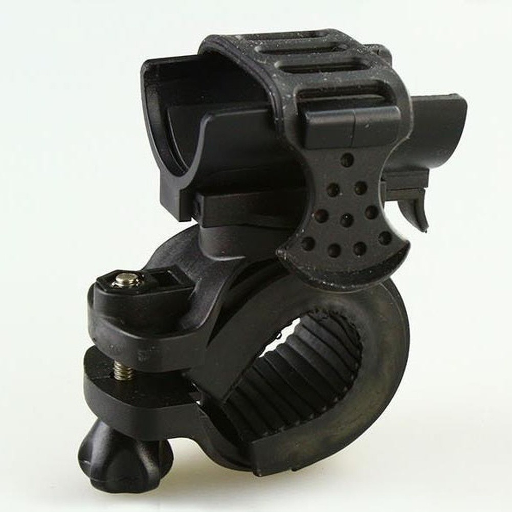 For Mountain Bike Flashlight Mount Holder Plastic Silicone Clamp 10x5x5cm