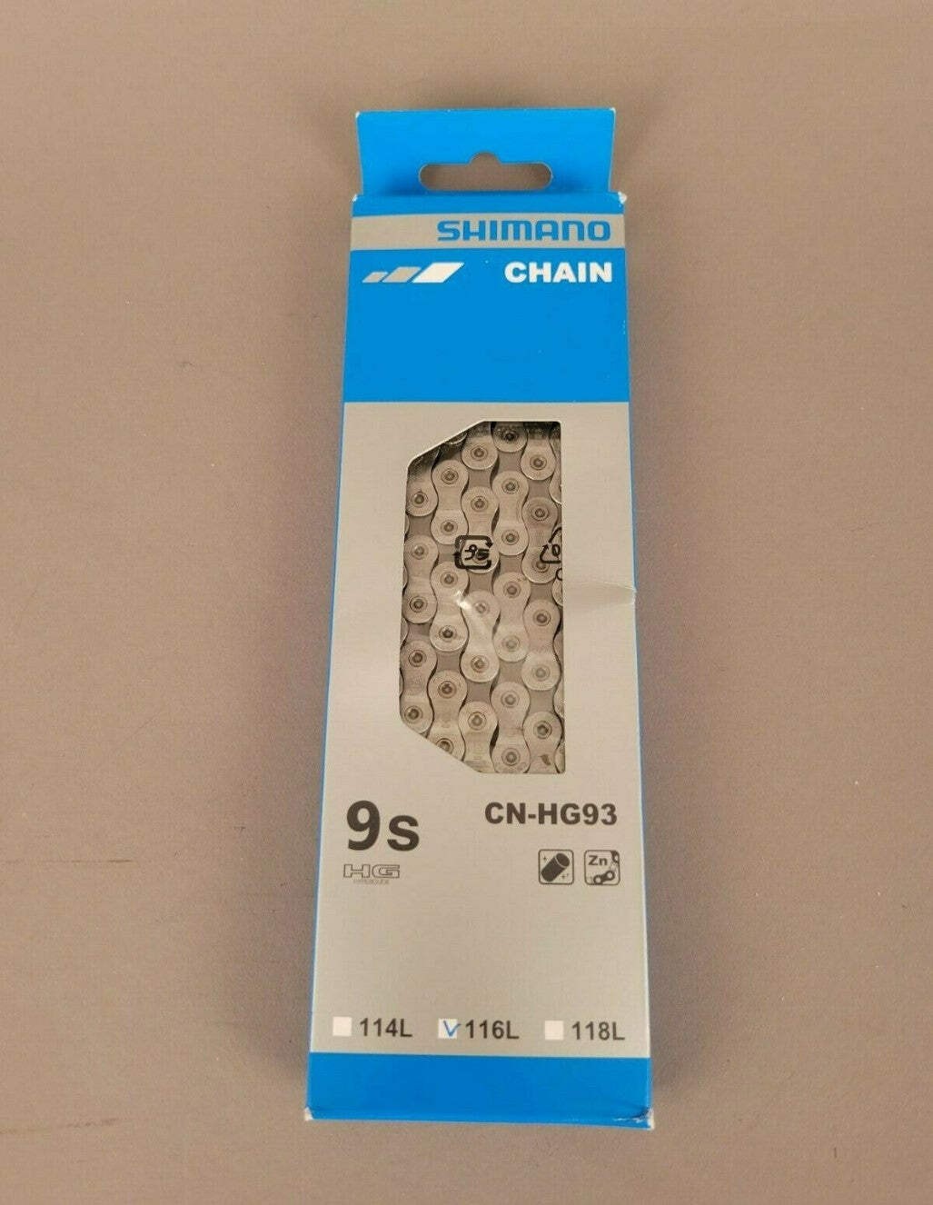 Shimano Alfine CN-HG93 Chain – 9-Speed, 116 Links, Silver Road