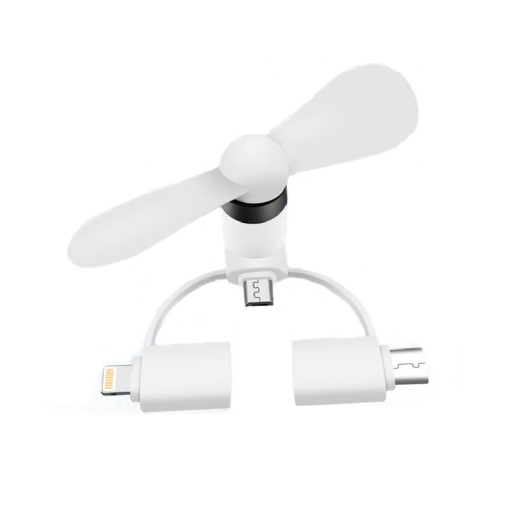 3-IN-1 SMART PHONE COOLING Mini FAN for iPhone 5 5C 5S 6 7 8 X XR XS SE MAX PLUS