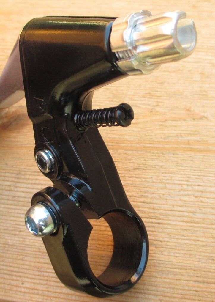 Brake Lever Set Mountain Bike 4 finger 22.2 Alloy One Pair Black & Silver Sunlit