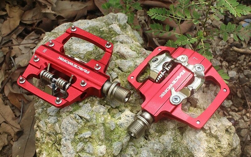 Racework Mtb Bike Pedals Self-Locking Spd Cleats Bearing Bicycle Clipless Pedals