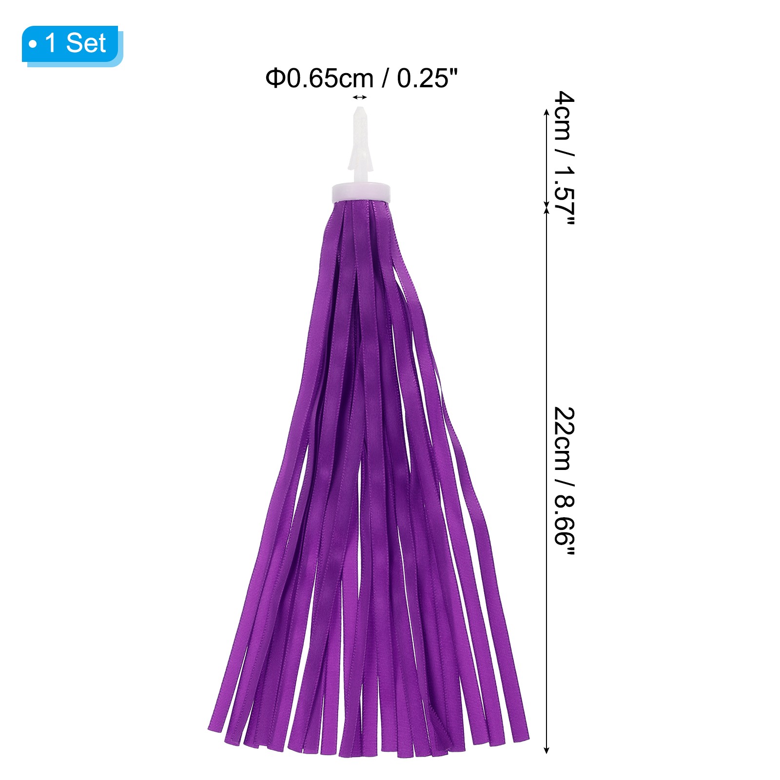 Bike Streamers Scooter Handlebar Tassels Grips Ribbon Purple New