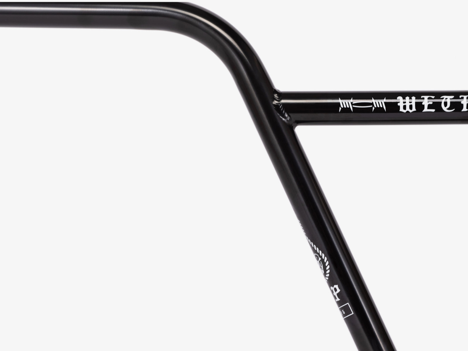 WETHEPEOPLE Pathfinder Barbwire 2 piece Handlebar Gloss Black 9.6″ (RRP$149)