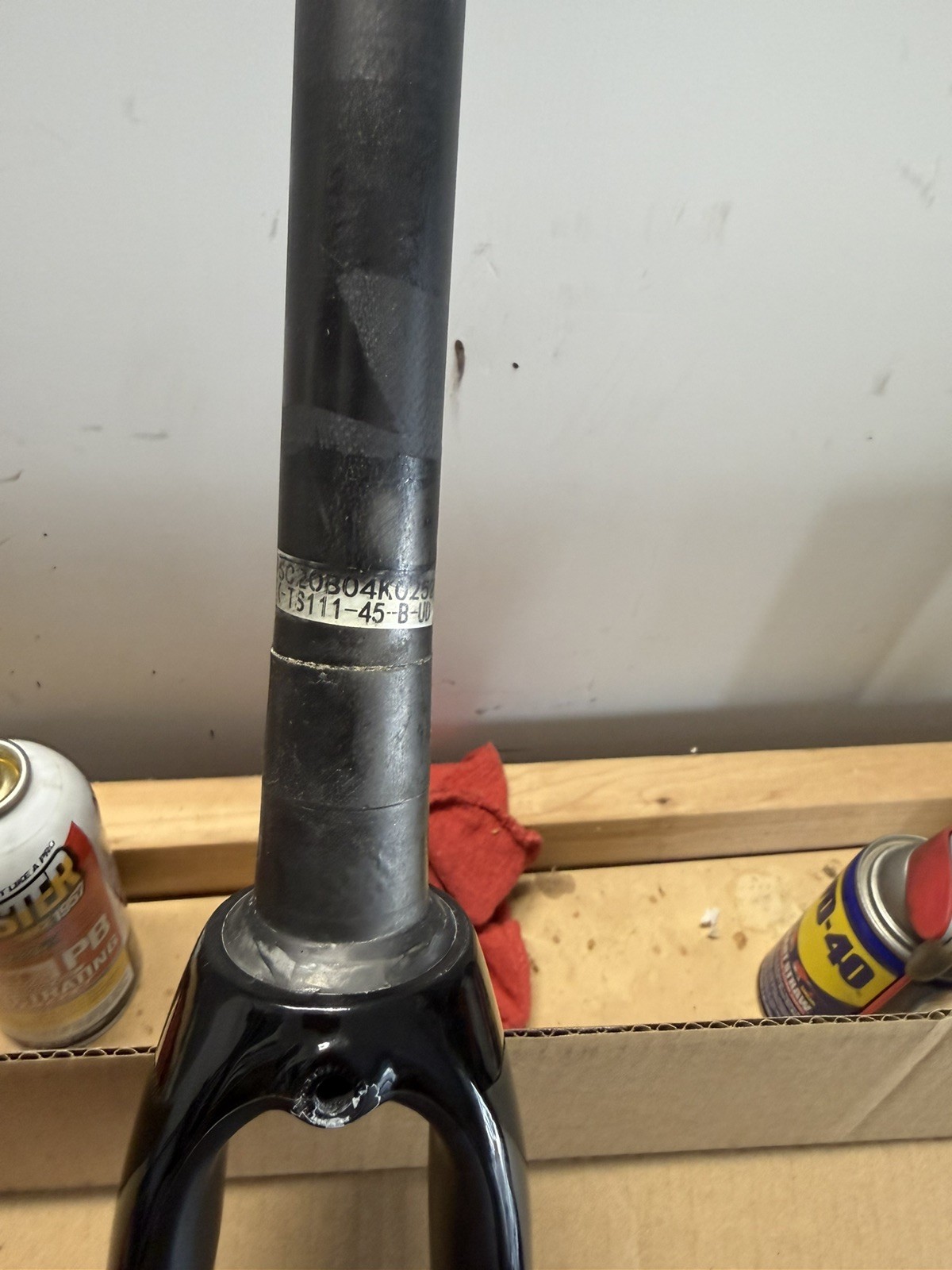 No.22 Great Divide Rim Brake Carbon Fork with Headset, 340mm Steerer