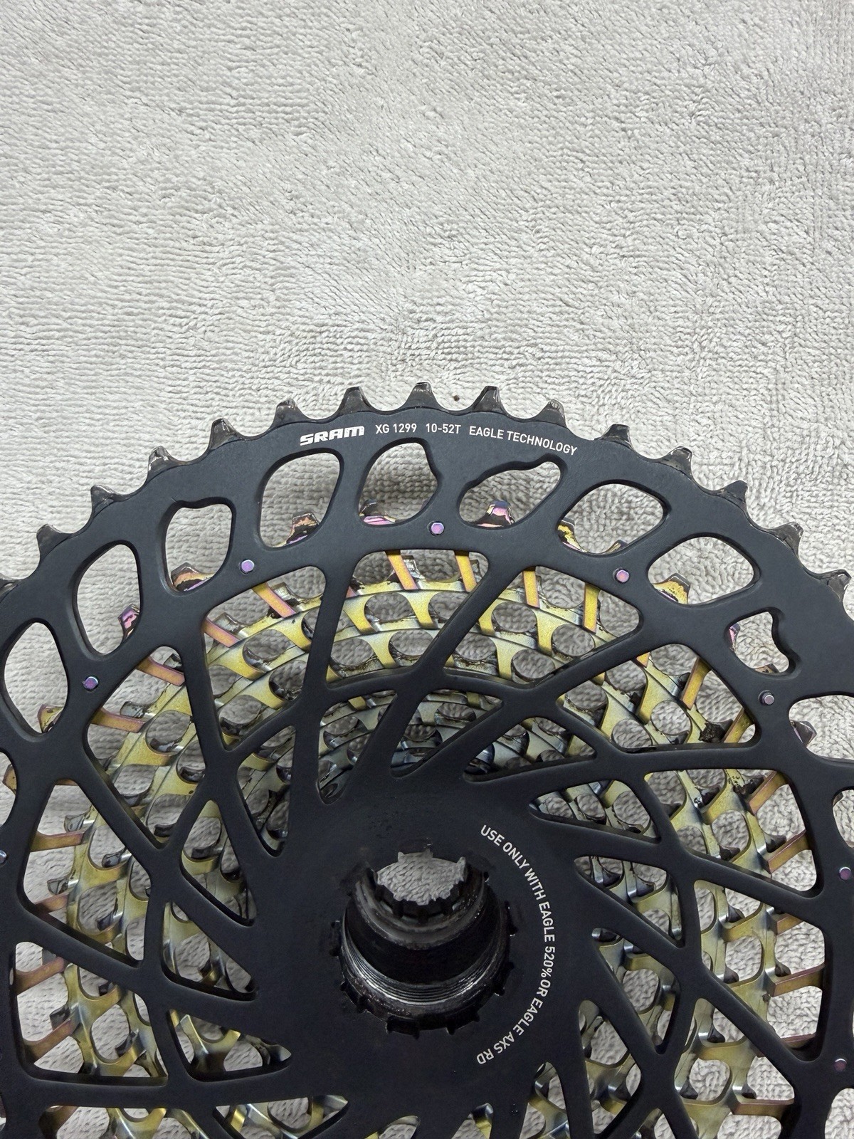 SRAM XX1 Eagle XG-1299 Eagle Cassette 12 Speed Rainbow 10-52 Gold 10-50