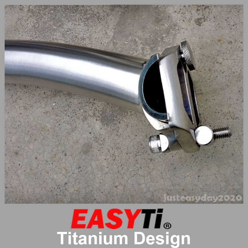 EasyTi Offset/Setback/Layback 8 Shape Titanium Seatpost 25.4/28.6/30.8mm for MTB